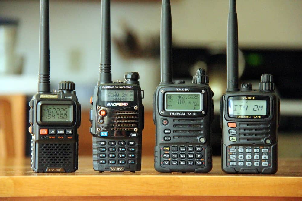 Ham Radio Comparison UV3R+, UV5RA, VX7R, and VX6R