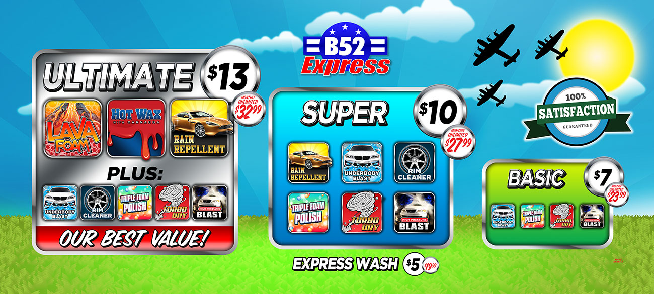 Drive Thru Car Wash Grand Rapids, MI B52 Express