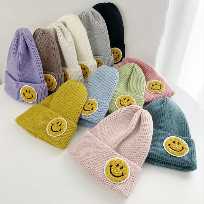 Smiley Face Beanies Tatter'd Royals