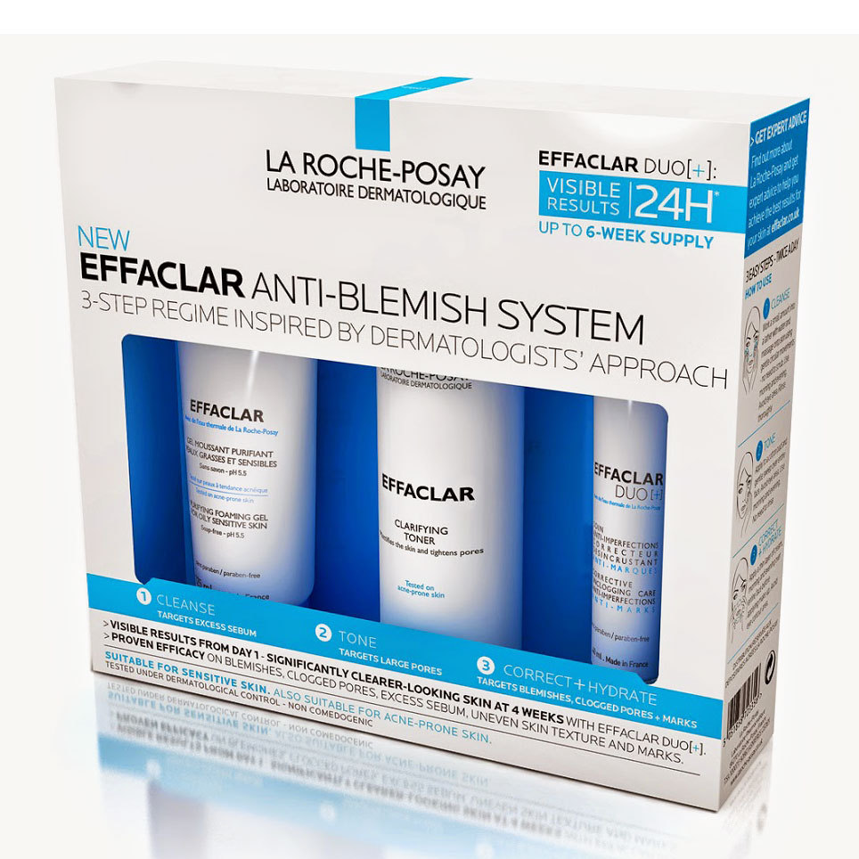 La RochePosay Effaclar 3Step AntiBlemish System Skin Care