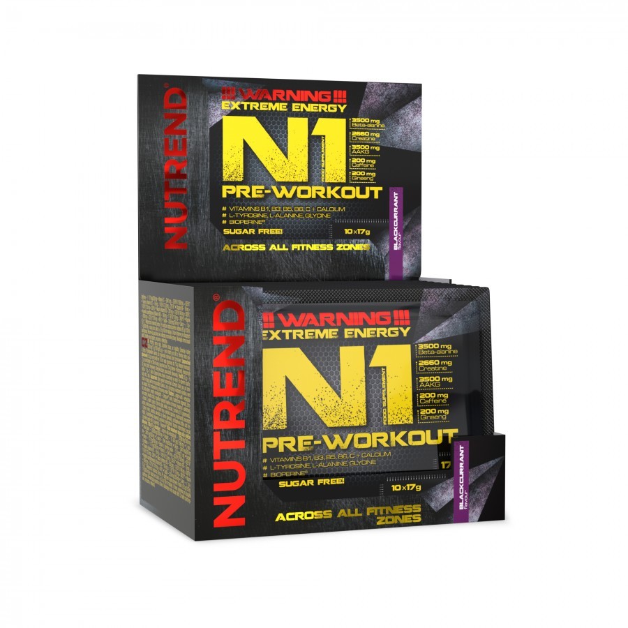NUTREND N1 PREWORKOUT, 17g Sportska prehrana Proteini.si