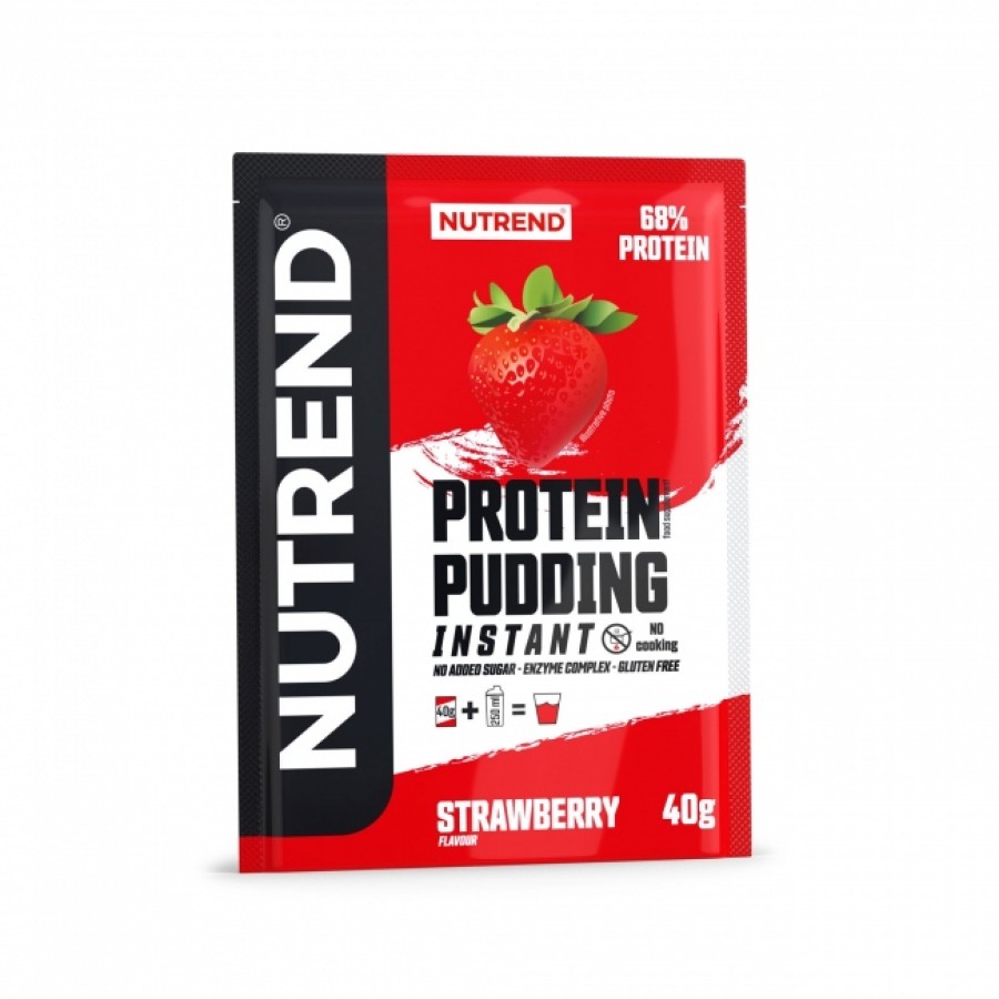 NUTREND PROTEIN PUDDING, 40g, Strawberry Sportska prehrana Proteini.si