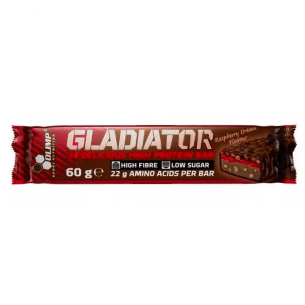 OLIMP GLADIATOR, 60g, Raspberry Dream Sportska prehrana Proteini.si