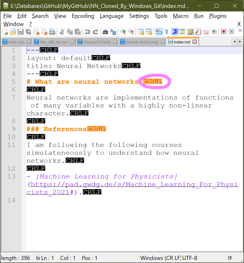 Consistent line endings in ASCII files