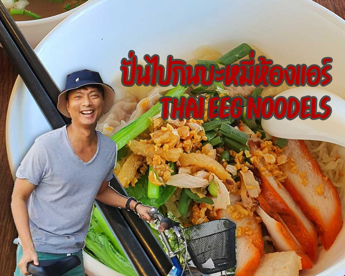 Hopping around Baanpayoo Thai egg noodles and dumplings & rice red