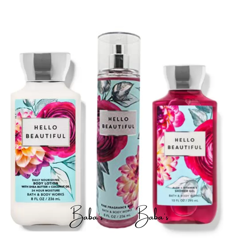 Baba’s Gift Designs Bath and Body Works Hello Beautiful Fine