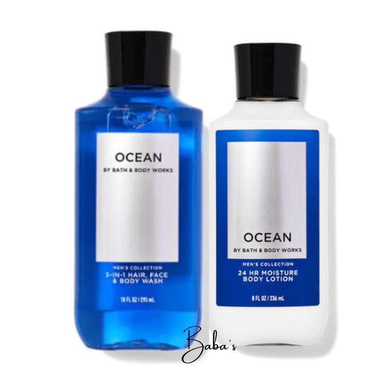 Baba’s Gift Designs Bath and Body Works Ocean Body Lotion & Wash BABA'S