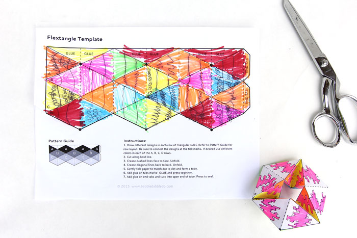 Paper Toy: Flextangles - Babble Dabble Do