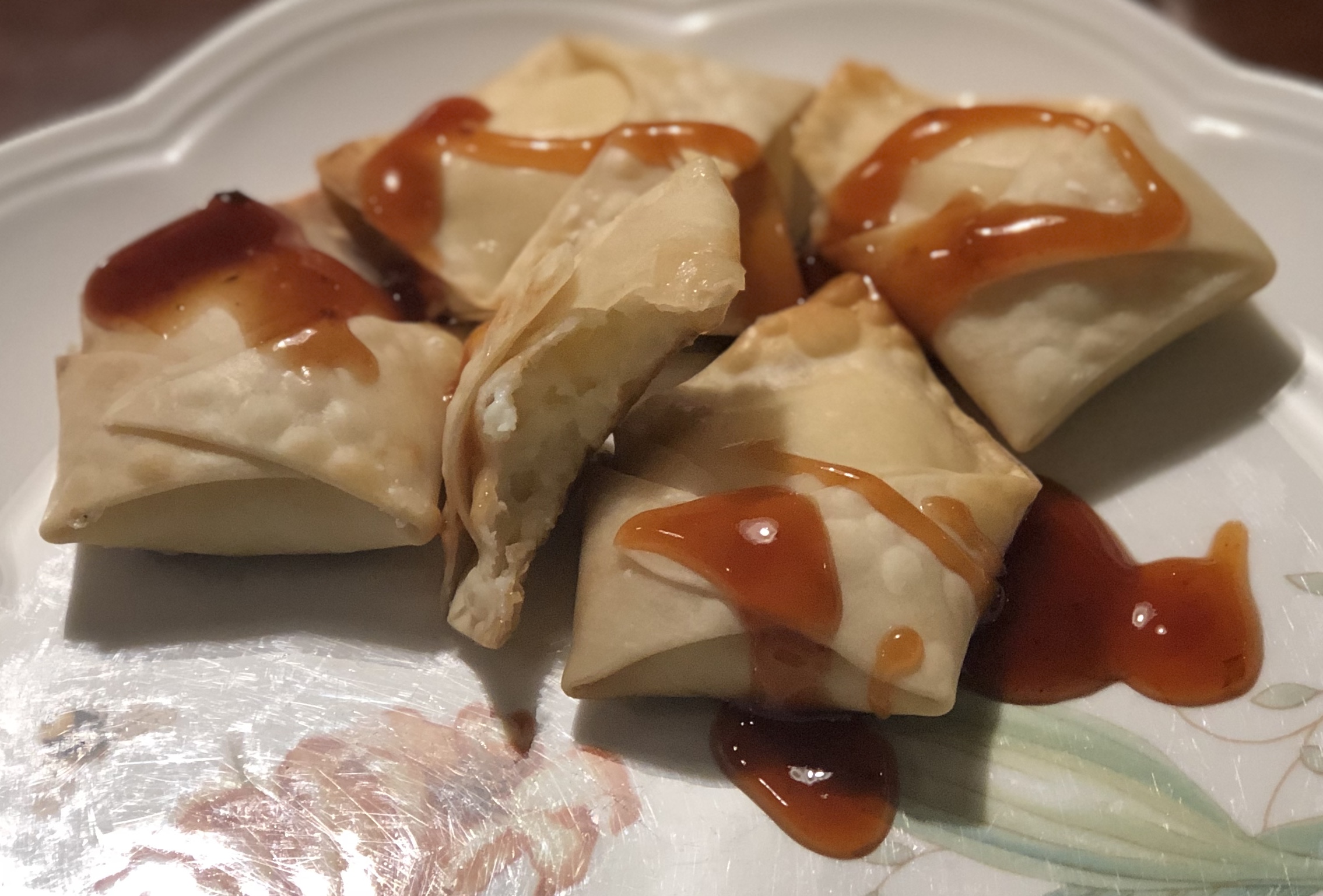 Sweet Cream Cheese Wontons Easy Chinese Appetizer
