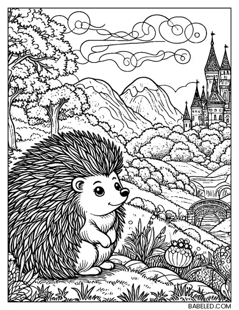9 Free Printable Hedgehog Coloring Pages, Sheets and Pictures for