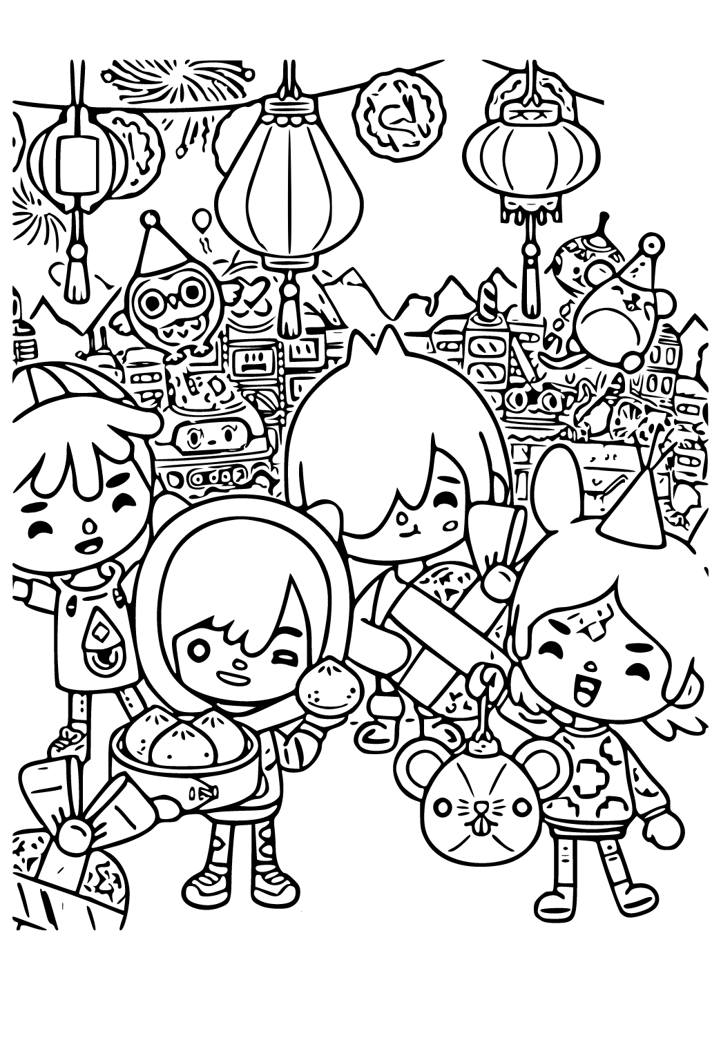 Toca Boca Coloring Pages New Pictures Free Printable | vlr.eng.br
