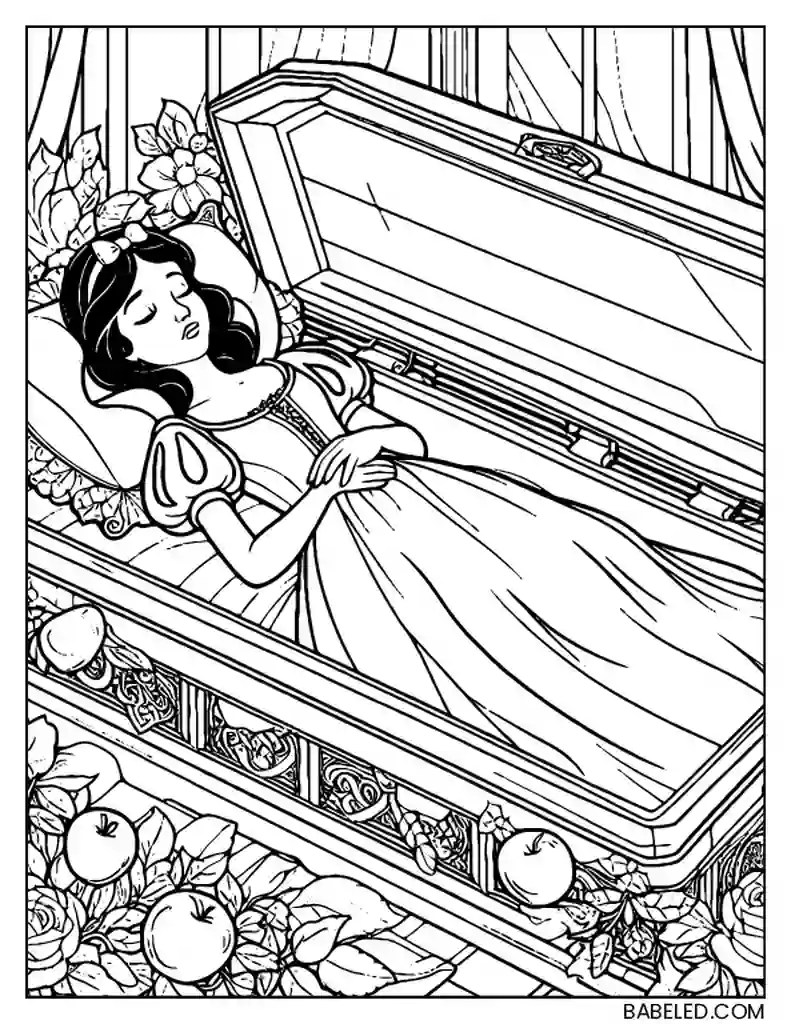 8 Free Printable Snow White Coloring Pages, Sheets and Pictures for