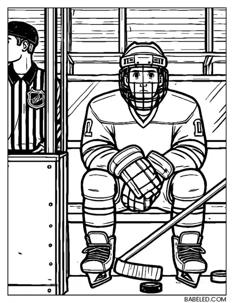 9 Free Printable Hockey Coloring Pages, Sheets and Pictures for Adults