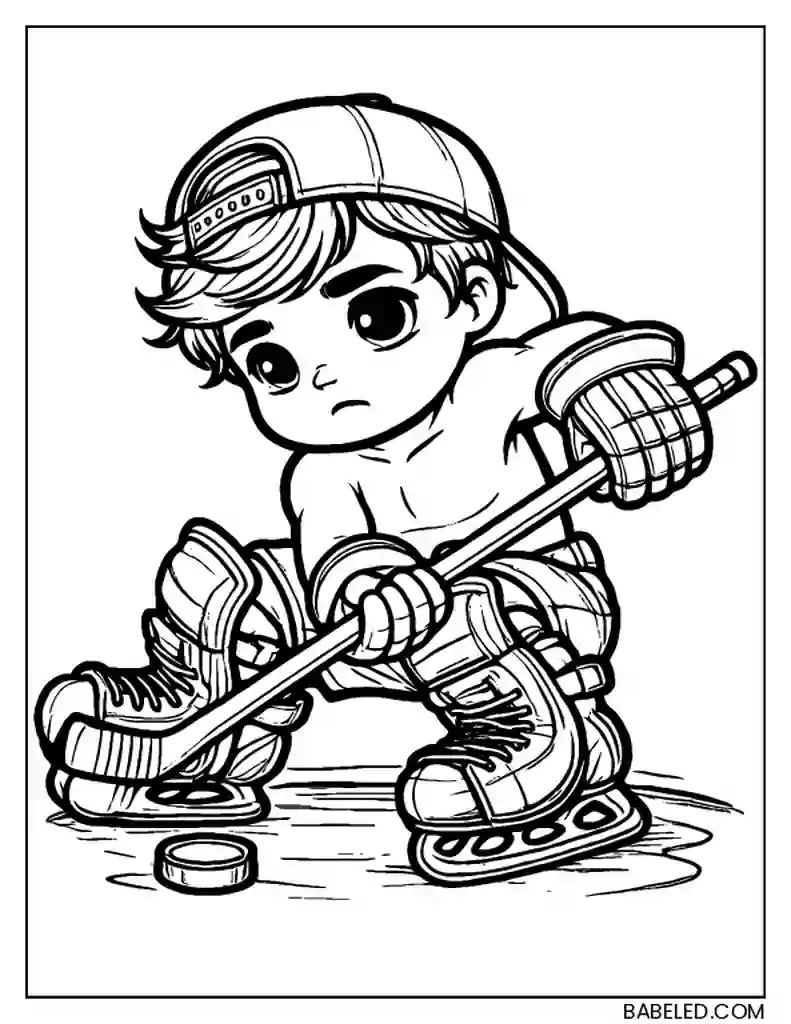 9 Free Printable Hockey Coloring Pages, Sheets and Pictures for Adults
