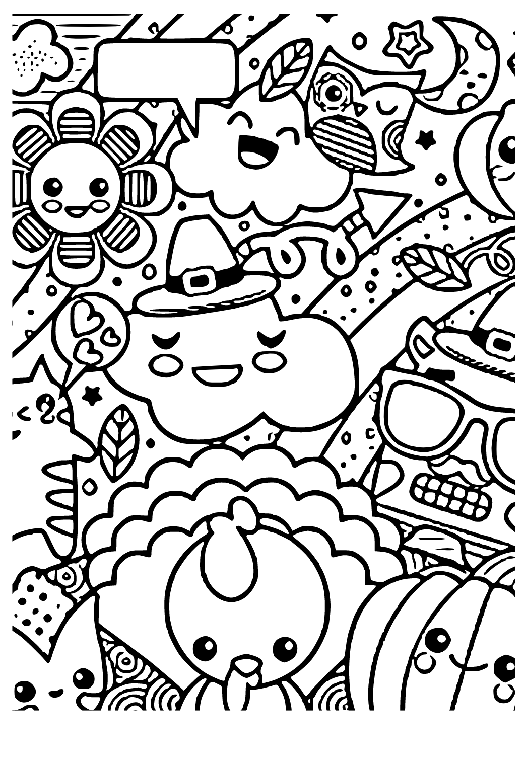 25 Free Kawaii Coloring Pages For Kids And Adults