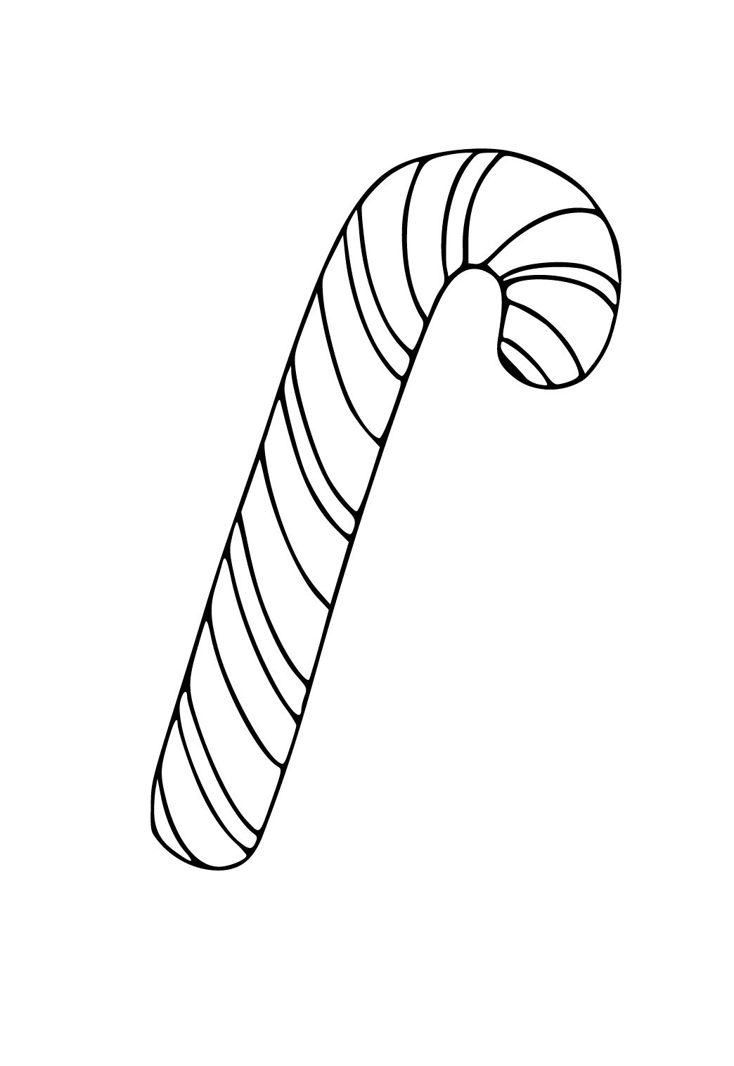 Free Printable Candy Cane Border Coloring Page, Sheet and Picture for