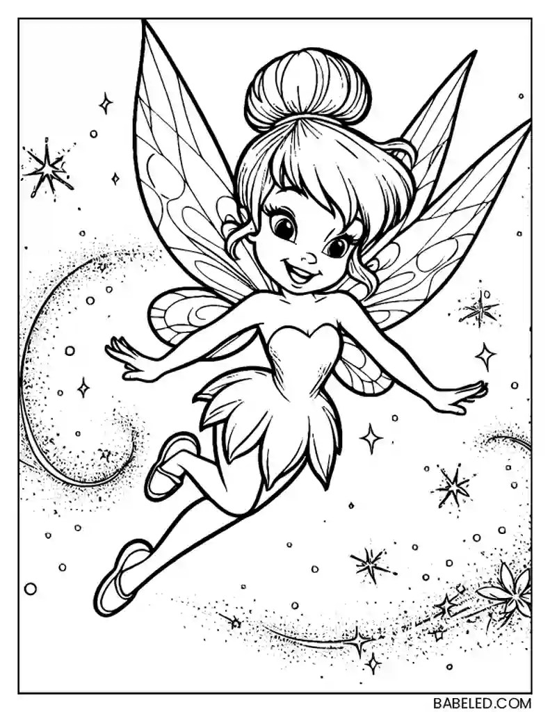 9 Free Printable Tinkerbell Coloring Pages, Sheets and Pictures for