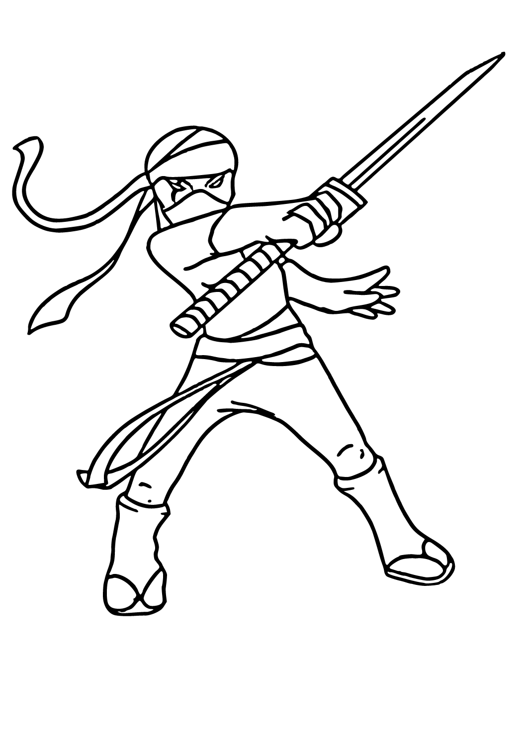 Free Ninja Coloring Pages