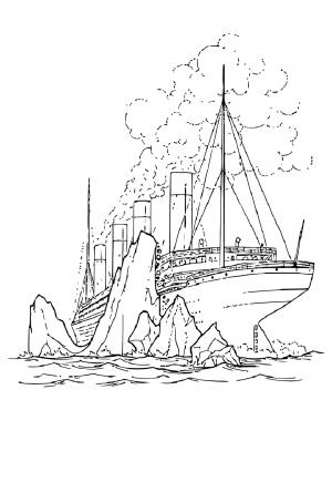 Titanic Coloring Page