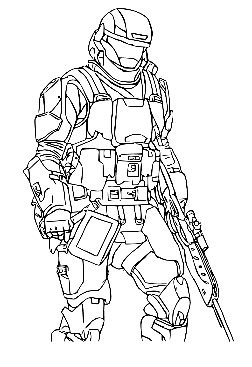 Halo Odst Coloring Pages