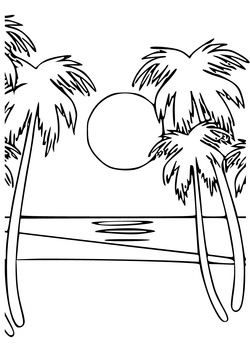 Coloring Pages Tropical Trees