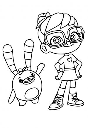 5 Free Printable Abby Hatcher Coloring Pages, Sheets and Pictures for