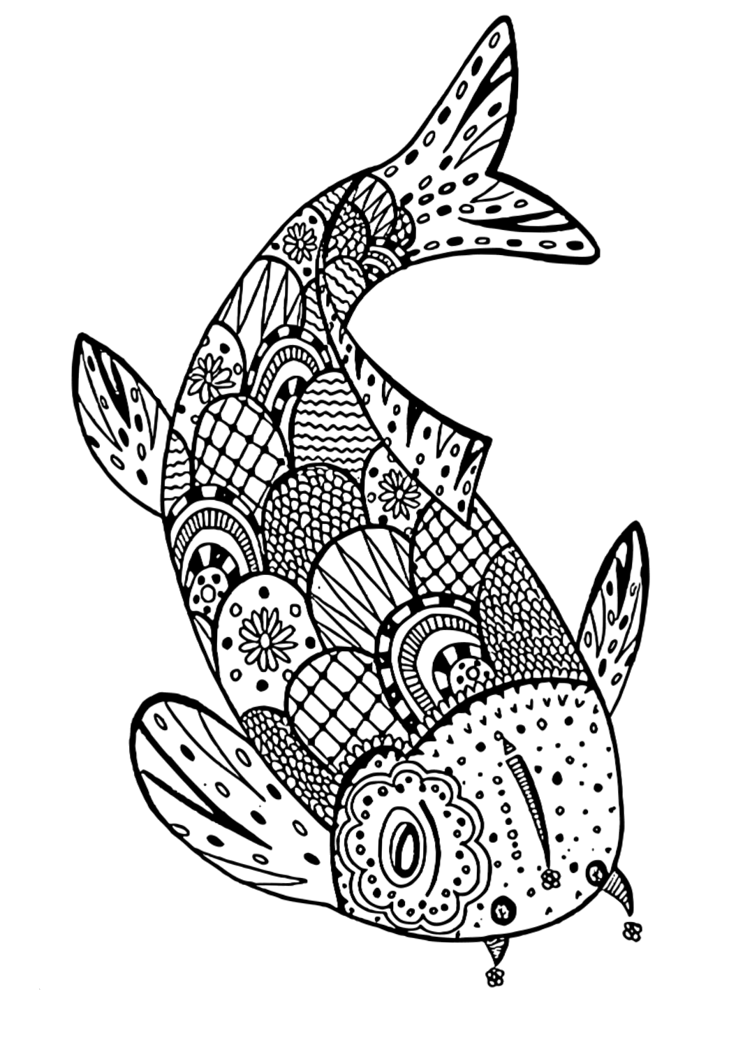 Fish Coloring Pages For Adults