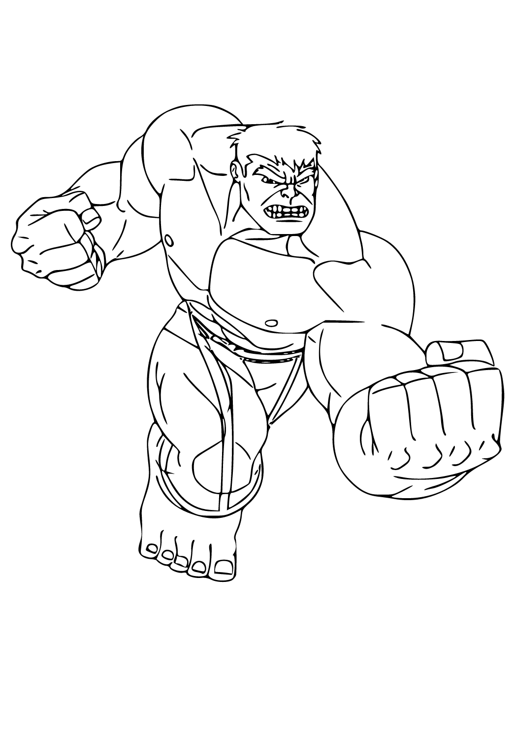 Incredible Hulk Coloring Pages