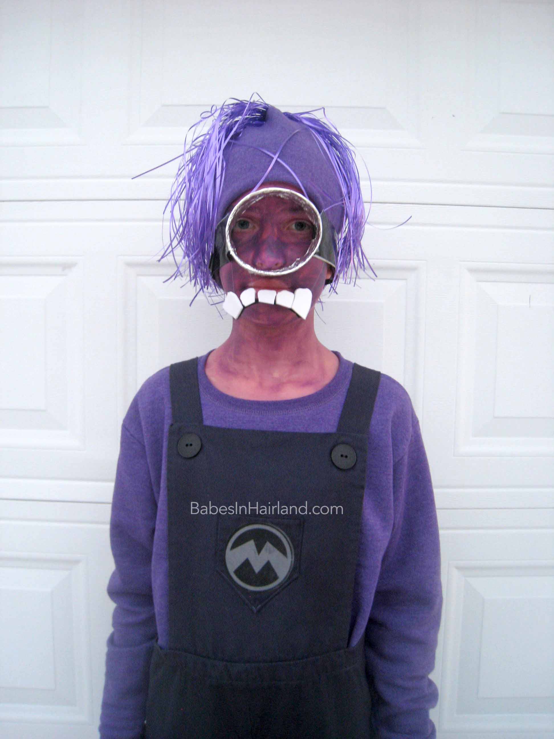Evil Purple Minion Costume from Babes In Hairland