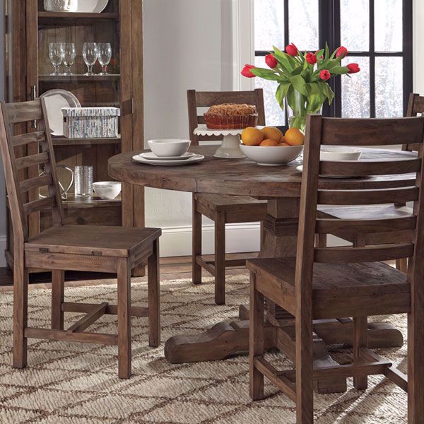 Caleb 55" Round Dining Table by Classic Home Dining Room Furniture