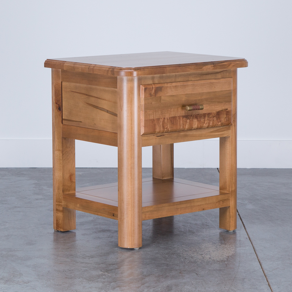 Bedroom HERITAGE MAPLE BEDSIDE TABLE Babettes Furniture Store
