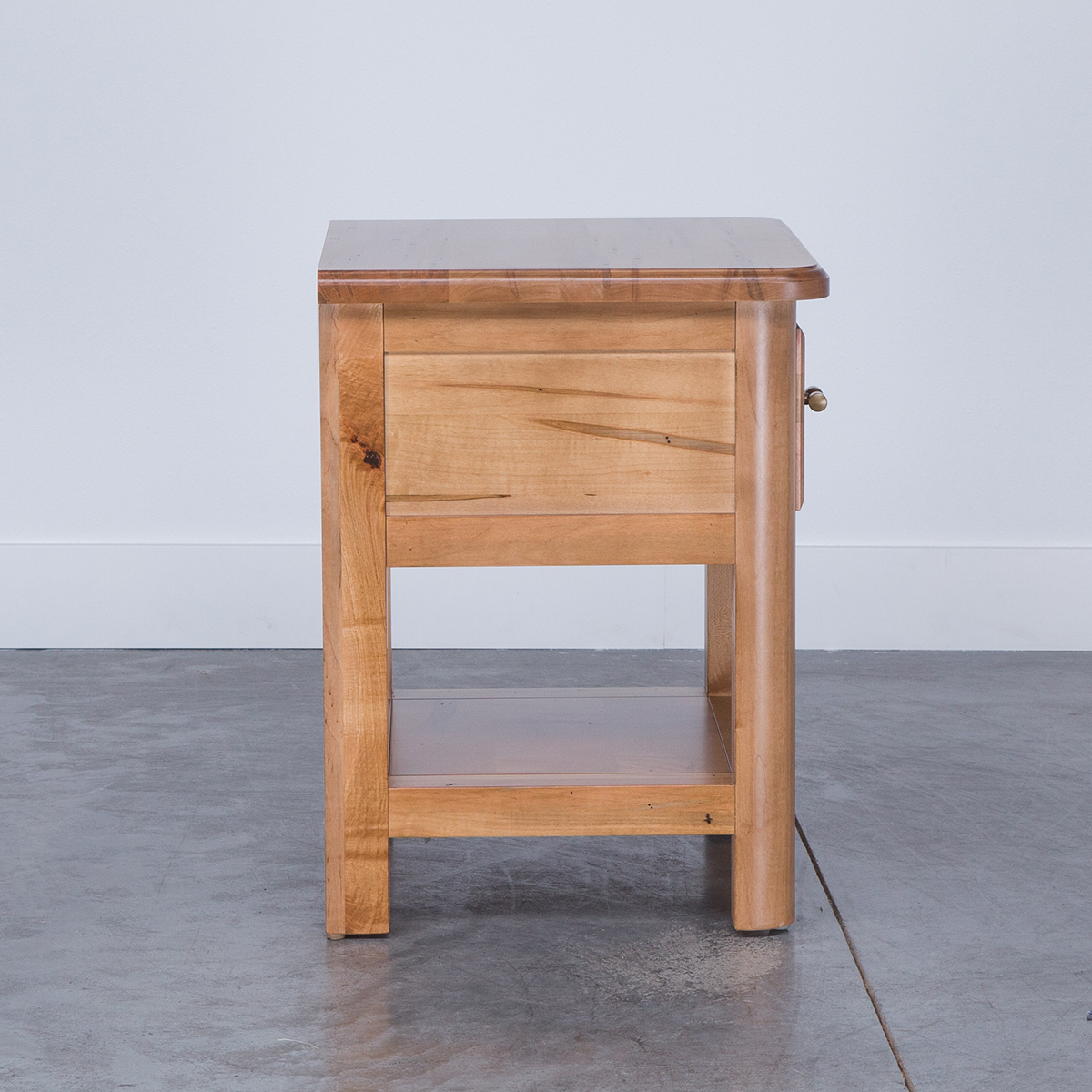 Bedroom HERITAGE MAPLE BEDSIDE TABLE Babettes Furniture Store