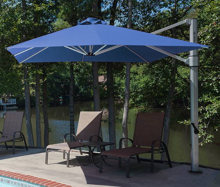 Eclipse Cantilever Square Umbrella Commercial Patio Umbrellas