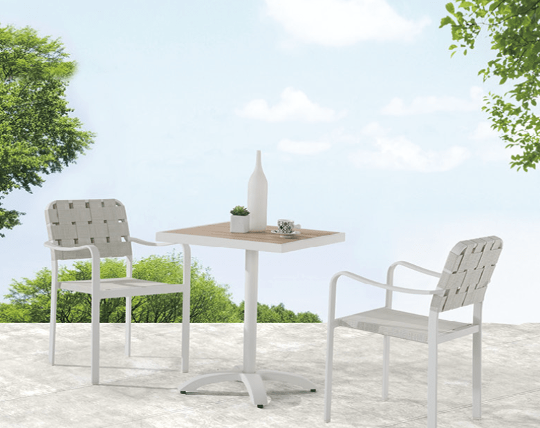 Edge Modern Outdoor Bistro Dining Set for 2