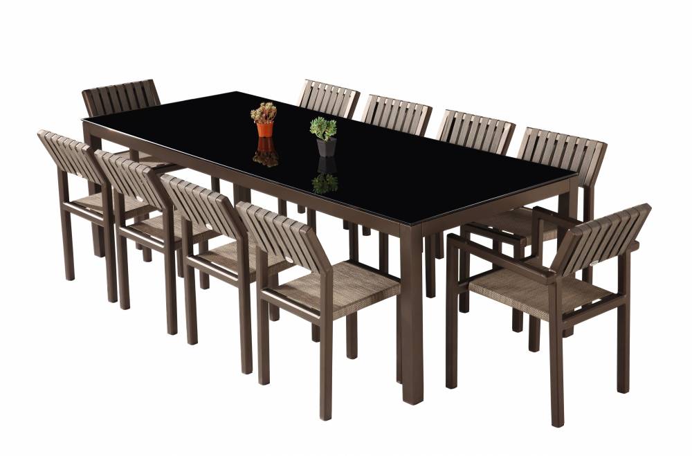 Amber Modern Outdoor Dining Set For 10