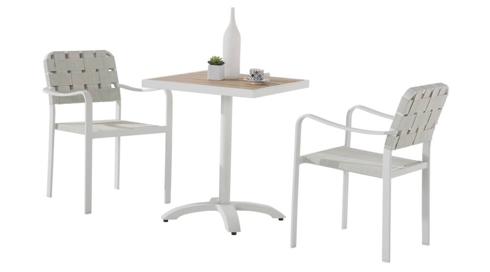 Edge Modern Outdoor Bistro Dining Set for 2