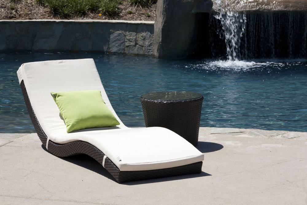 Metropolis Wave Sun Lounger Restaurant Patio Furniture Sets