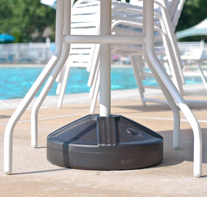 16" Concrete Filled Resin Coated Umbrella Base Residential and