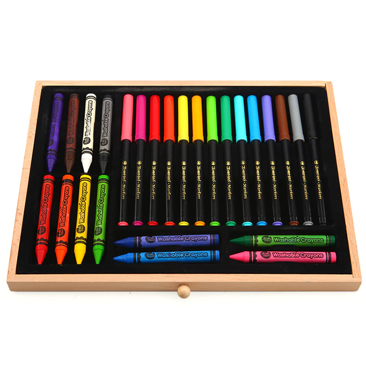 Baby and Beyond Joan Miro 74pieces Deluxe Art Box Set in Luxe Wooden Box