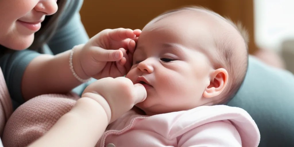 Why does my baby scratch me when feeding? Baby and Bib