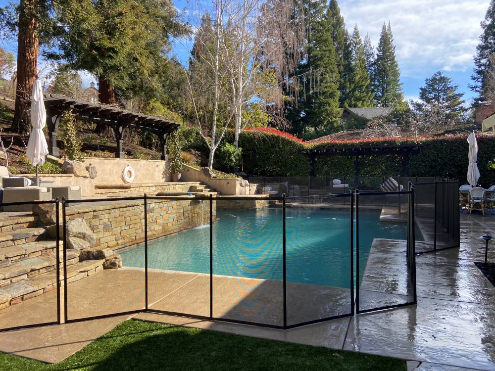 California Swimming Pool Fences Company Baby Barrier® Pool Fence of