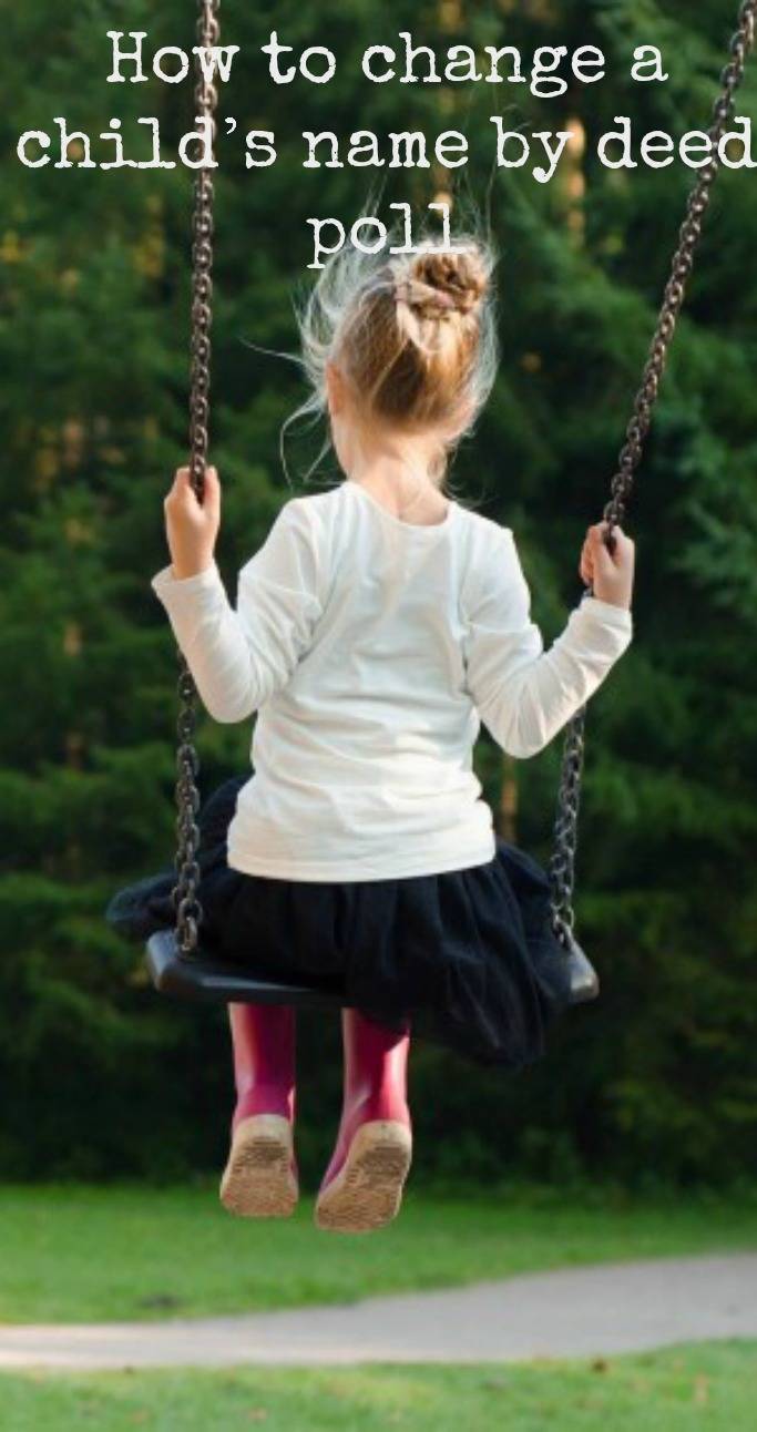 How to change a child's name by deed poll baby budgeting