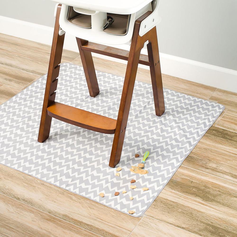 NEW! Bumkins Waterproof Splat Mat Grey Chevron Baby Carriers Australia