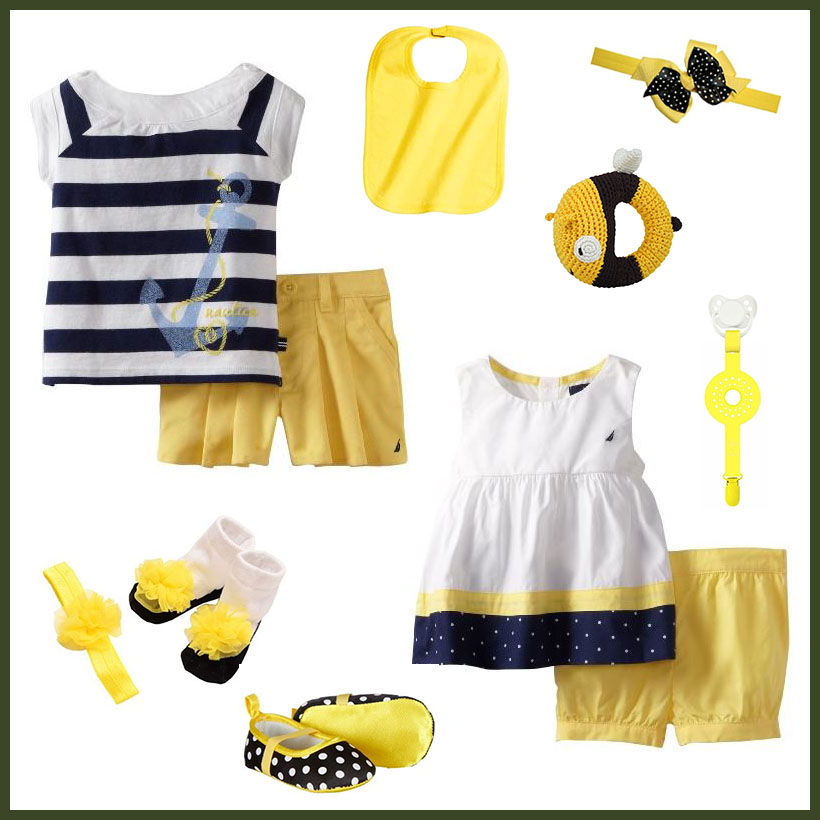 Cute Summer Baby Girl Clothes in Yellow Baby Chattel