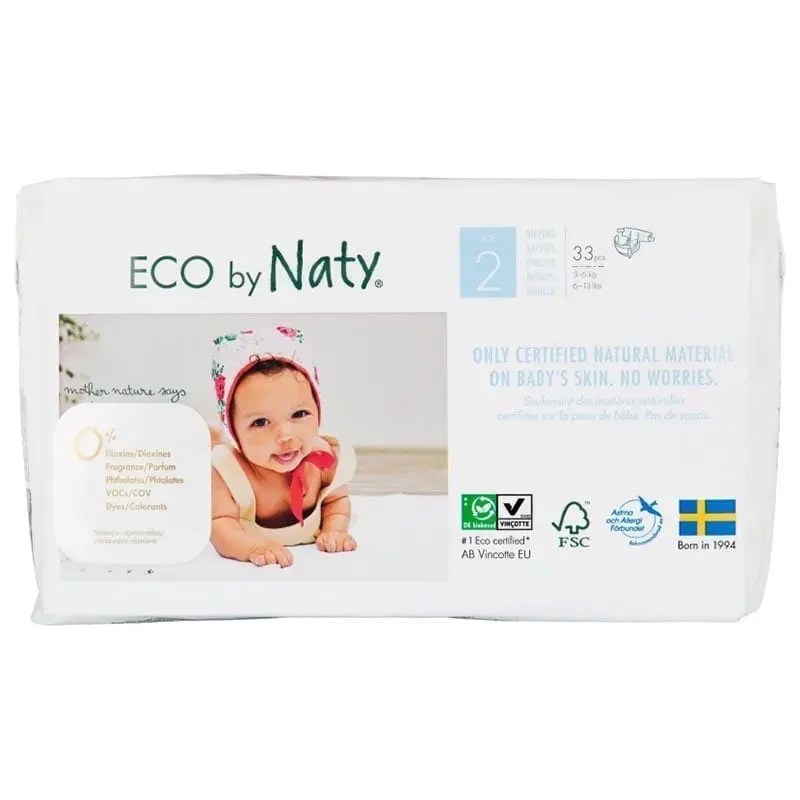 Naty Couches Mini (36kg) Taille 2 Babygreen