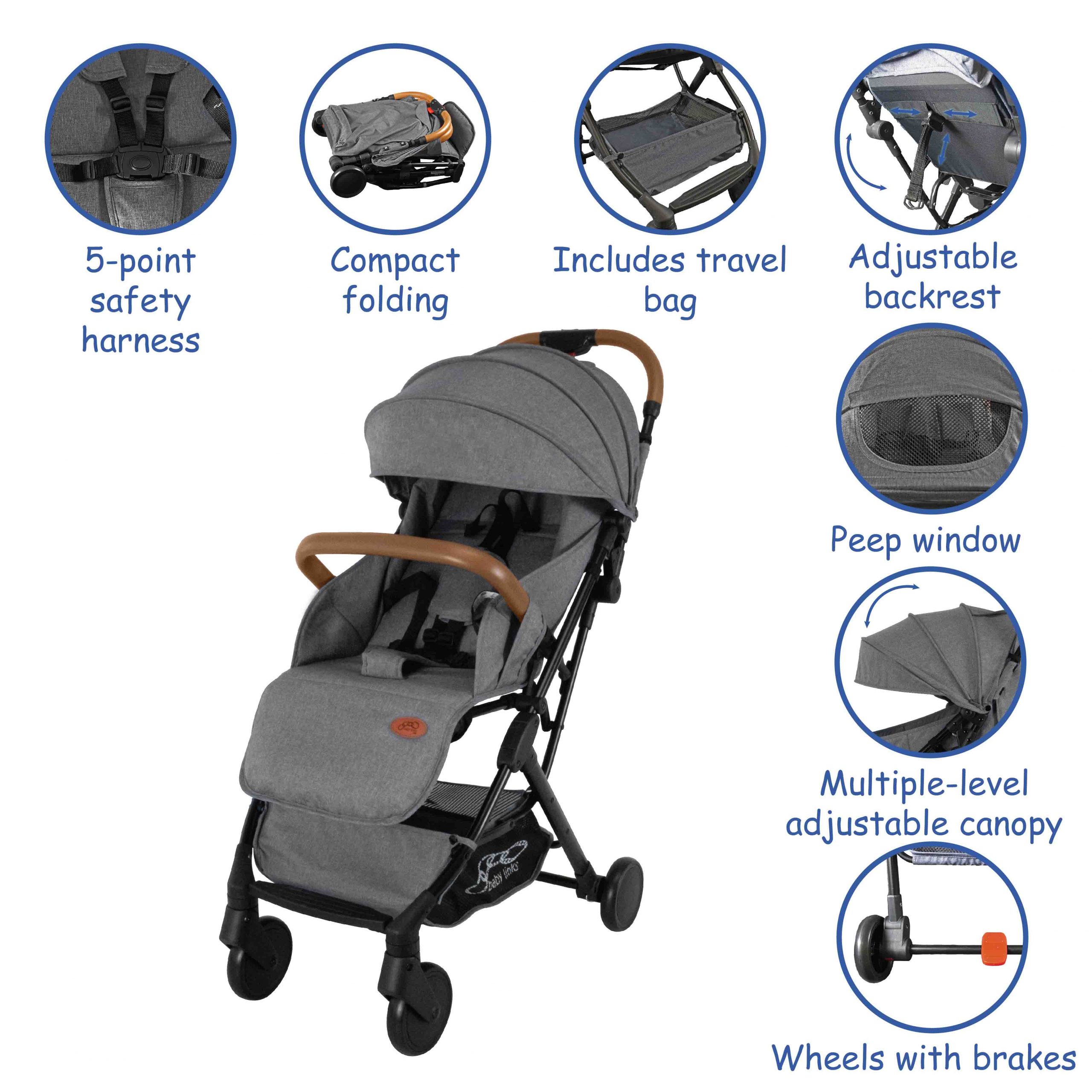 One Hand Fold Stroller Baby Links