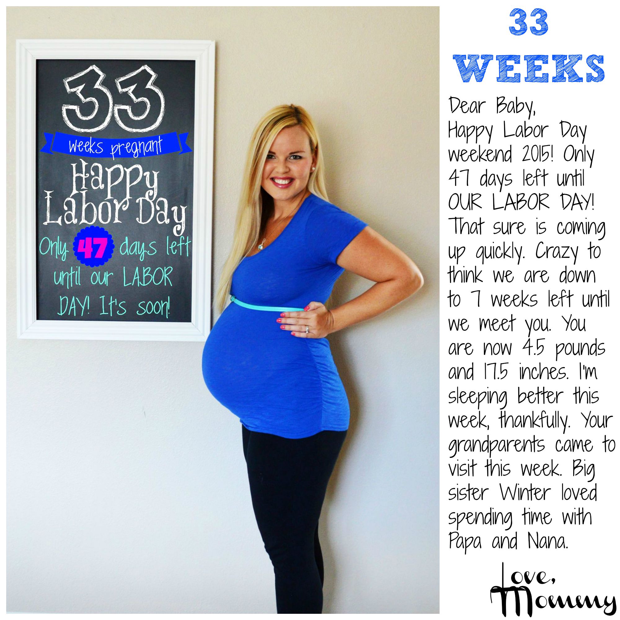 Baby 2 BUMP REPORT 33 Weeks Baby Lute x3