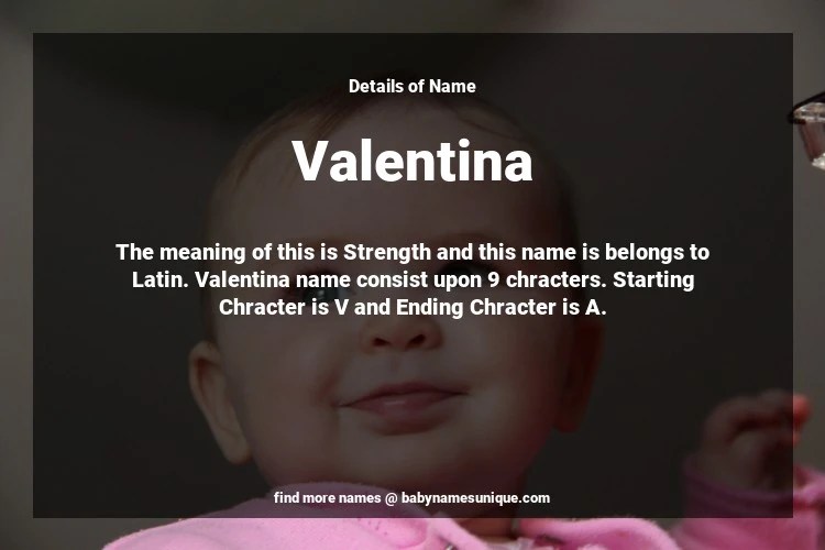 Valentina Name Meaning, Origin, Popularity, Girl Names Like, 45 OFF