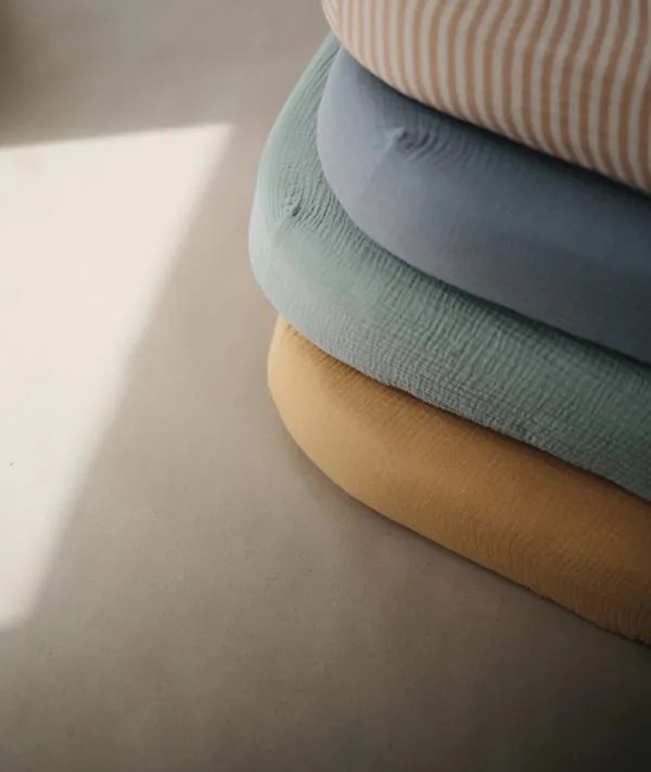 Mushie Extra soft muslin crib sheet Baby Naya