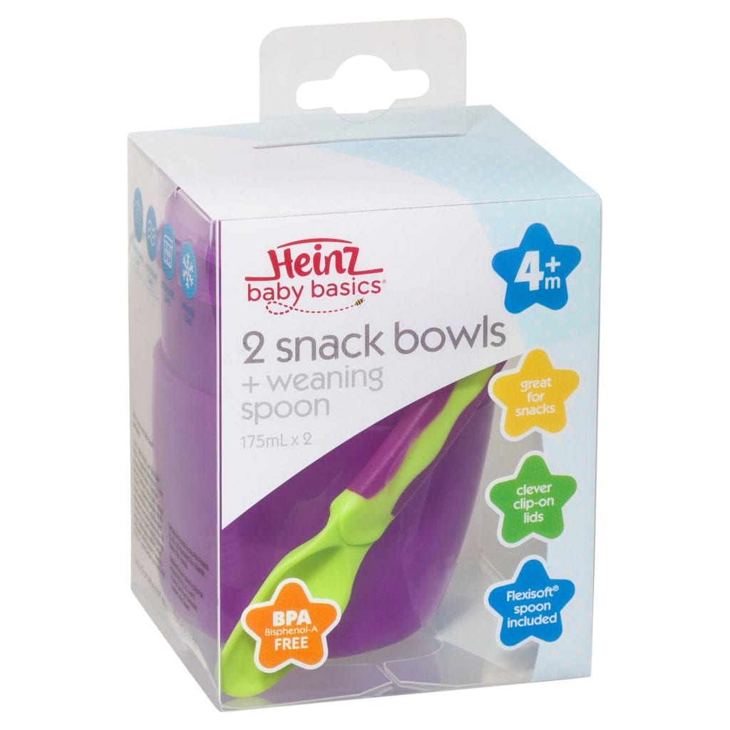 Buy Heinz Baby Basics 2 Snack Bowls & Spoon Online BabyNest
